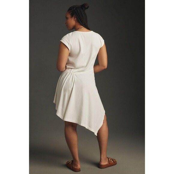 Daily Practice by Anthropologie Short-Sleeve Asymmetrical Midi Dress S 278825 - Picture 3 of 13